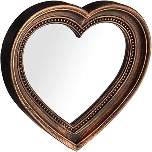 Kole OF938 Wall Mirror Antique Bronze Heart Shaped Mirror in Saudi Arabia