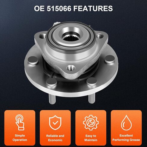 OCPTY قطعة واحدة جديدة ممتازة 515066 محمل العجلة الأمامية ومجموعة المحور مناسبة لـ 6 عروة مع ABS 2004-2007 لسيارة Infiniti QX56 2005-2007 Armada 2004 Pathfinder 2004-2007 Titan in Saudi Arabia