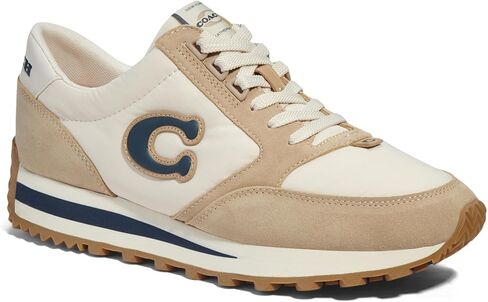Coach Women's Non Tech Athletic Runner Sneaker, Color Black/Chalk, Size 6 in Saudi Arabia