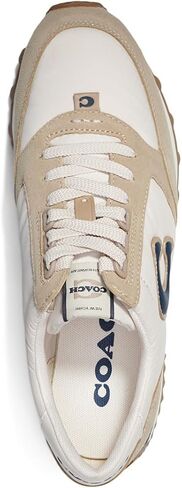 Coach Women's Non Tech Athletic Runner Sneaker, Color Black/Chalk, Size 6 in Saudi Arabia