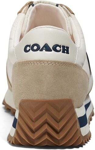 Coach Women's Non Tech Athletic Runner Sneaker, Color Black/Chalk, Size 6 in Saudi Arabia