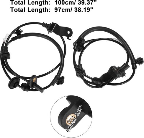 ACROPIX Car Rear Left Right ABS Wheel Speed Sensor Fit for Honda Fit 2009-2013 No.57470TF0003/57475TF0003 - Pack of 2 in Saudi Arabia