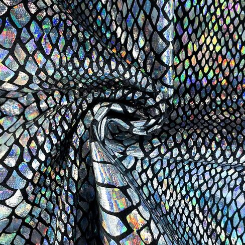 | Snake Skin Texture Faux Leather Fabric 54" Wide, Soft Embossed Vinyl for Sewing Crafts and Home Upholstery, Sold by The Yard-Black in Saudi Arabia