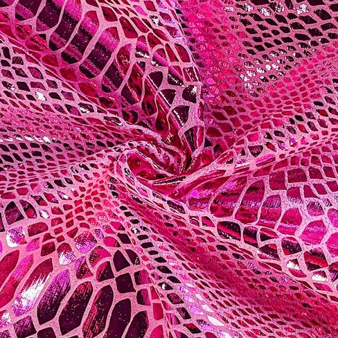 | Snake Skin Texture Faux Leather Fabric 54" Wide, Soft Embossed Vinyl for Sewing Crafts and Home Upholstery, Sold by The Yard-Black in Saudi Arabia