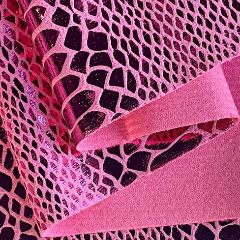 | Snake Skin Texture Faux Leather Fabric 54" Wide, Soft Embossed Vinyl for Sewing Crafts and Home Upholstery, Sold by The Yard-Black in Saudi Arabia