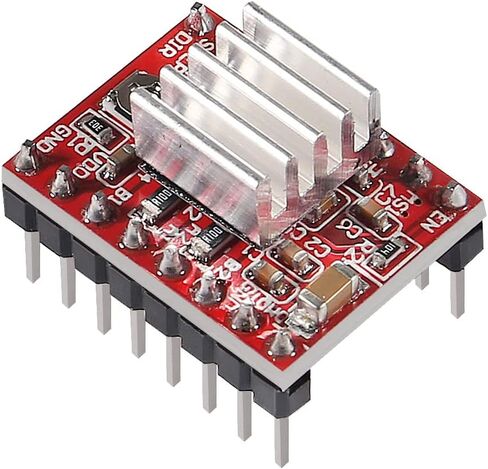 2 قطعة A4988 Stepstick محرك متدرج نموذج مشغل مع بالوعة الحرارة للطابعة ثلاثية الأبعاد Reprap مناسبة لاردوينو CNC in Saudi Arabia