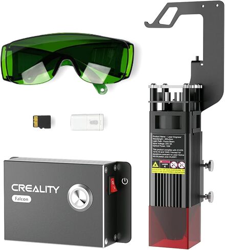 مجموعة وحدة النقش بالليزر الرسمية من Creality 10 وات، Ender 3/3 Pro/Ender 3 V2 / Ender 3 S1 وحدة قطع النقش للمعادن والخشب والجلود والأكريليك والبلاستيك وما إلى ذلك in Saudi Arabia
