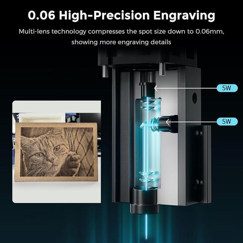 مجموعة وحدة النقش بالليزر الرسمية من Creality 10 وات، Ender 3/3 Pro/Ender 3 V2 / Ender 3 S1 وحدة قطع النقش للمعادن والخشب والجلود والأكريليك والبلاستيك وما إلى ذلك in Saudi Arabia