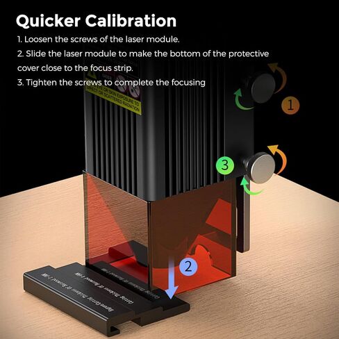 مجموعة وحدة النقش بالليزر الرسمية من Creality 10 وات، Ender 3/3 Pro/Ender 3 V2 / Ender 3 S1 وحدة قطع النقش للمعادن والخشب والجلود والأكريليك والبلاستيك وما إلى ذلك in Saudi Arabia