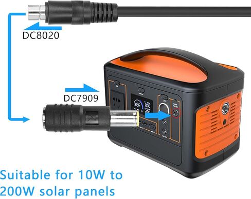 PNGKNYOCN DC 7909 to DC 8020 Adapter，DC 8mm Male to DC 8020 Female and DC 8020 Male to DC 8mm Female Connector, for Solar Panel RV Portable Power Station（2-Pack） in Saudi Arabia