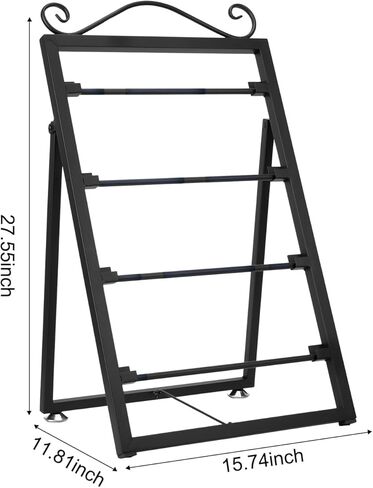 ikare Ribbon Storage Organizer,4 Tier Ribbon Holder Organizer Rack,Metal Ribbon Organizer,Display Rack Storage Shelf for Craft Gift Florist Wrapping in Kuwait