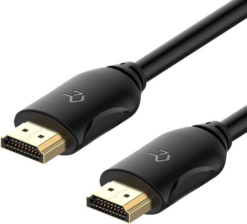 كابل رانكي HDMI، يدعم إيثرنت، 3D، 4K وإرجاع الصوت، 6FT، أسود in Kuwait
