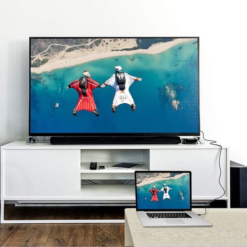 كابل رانكي HDMI، يدعم إيثرنت، 3D، 4K وإرجاع الصوت، 6FT، أسود in Kuwait
