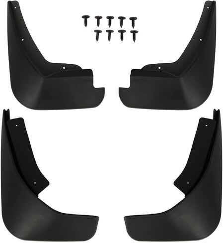 SCITOO 4Pcs Mud Flaps, Vehicles Mudguard Splash Guards Front and Rear Set, Fenders For Ford Fiesta 2011 2012 2013 2014 2015 2016 2017 2018 in Saudi Arabia