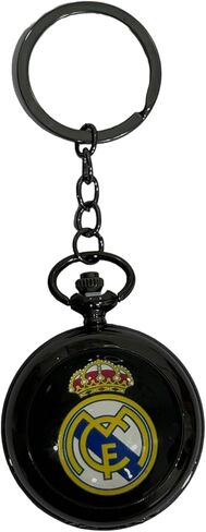 AUGEN Metal Keychain For Men And Women, Round Key Ring Holder Organizer With Vintage Classic Pocket Stopwatch (Madrid Design, Pack of 1) in Saudi Arabia