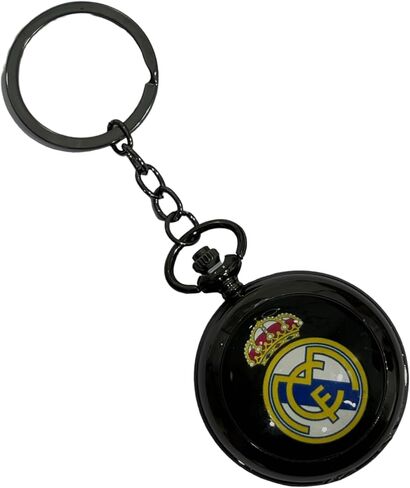 AUGEN Metal Keychain For Men And Women, Round Key Ring Holder Organizer With Vintage Classic Pocket Stopwatch (Madrid Design, Pack of 1) in Saudi Arabia