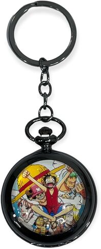 AUGEN Metal Keychain For Men And Women, Round Key Ring Holder Organizer With Vintage Classic Pocket Stopwatch (Madrid Design, Pack of 1) in Saudi Arabia