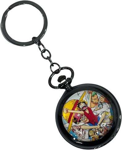 AUGEN Metal Keychain For Men And Women, Round Key Ring Holder Organizer With Vintage Classic Pocket Stopwatch (Madrid Design, Pack of 1) in Saudi Arabia