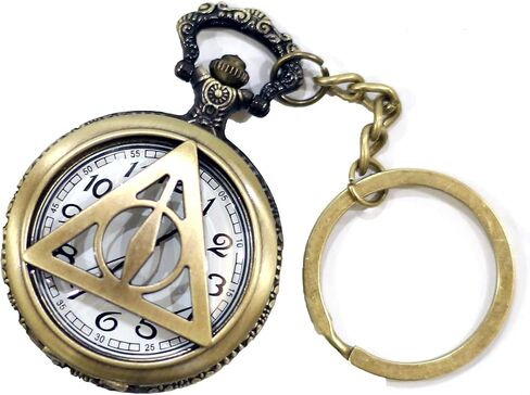 AUGEN Metal Keychain For Men And Women, Round Key Ring Holder Organizer With Vintage Classic Pocket Stopwatch (Madrid Design, Pack of 1) in Saudi Arabia