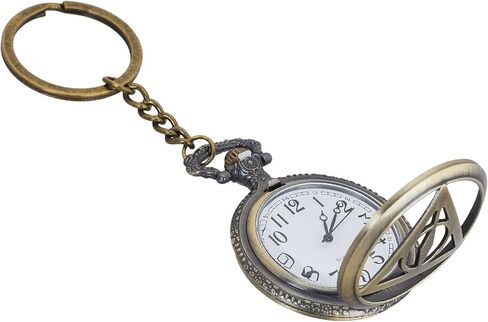 AUGEN Metal Keychain For Men And Women, Round Key Ring Holder Organizer With Vintage Classic Pocket Stopwatch (Madrid Design, Pack of 1) in Saudi Arabia