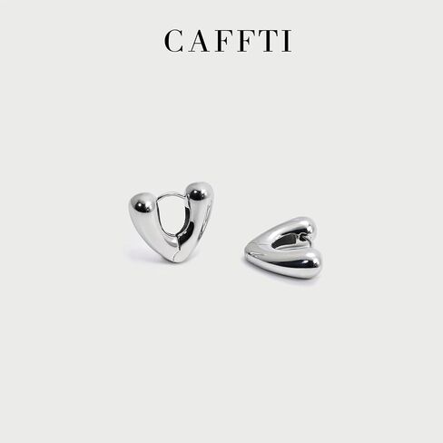 Cute Heart Earrings Yellow Gold Plated Earrings for Women Girls Huggie Fashion Earrings in Saudi Arabia