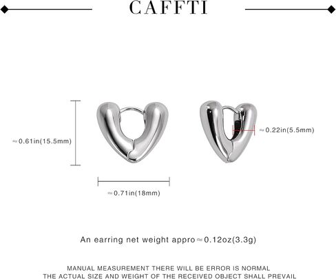 Cute Heart Earrings Yellow Gold Plated Earrings for Women Girls Huggie Fashion Earrings in Saudi Arabia