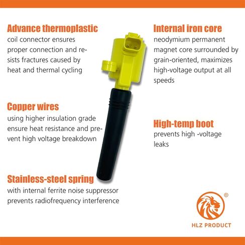 مجموعة ملفات إشعال عالية الأداء مكونة من 8 قطع متوافقة مع جاكوار S-Type Ford Thunderbird LINCOLN LS 3.9 4.0 4.2 V8 FD506 DG515 DG529 H2216C-Y in Kuwait