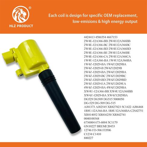 مجموعة ملفات إشعال عالية الأداء مكونة من 8 قطع متوافقة مع جاكوار S-Type Ford Thunderbird LINCOLN LS 3.9 4.0 4.2 V8 FD506 DG515 DG529 H2216C-Y in Kuwait