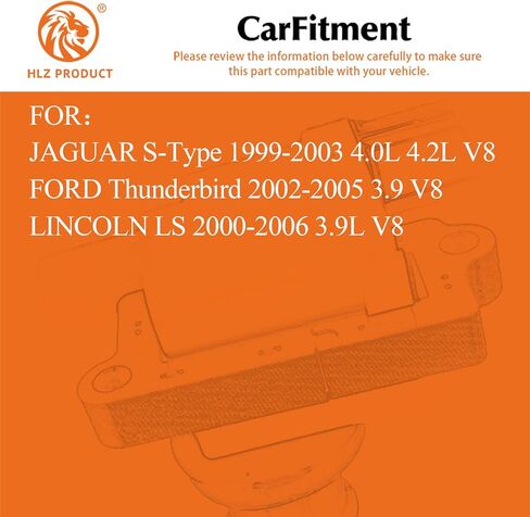 مجموعة ملفات إشعال عالية الأداء مكونة من 8 قطع متوافقة مع جاكوار S-Type Ford Thunderbird LINCOLN LS 3.9 4.0 4.2 V8 FD506 DG515 DG529 H2216C-Y in Kuwait