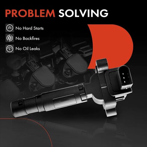 A-Premium Ignition Coil Pack Set of 4 Compatible with Mercedes Benz CL203/W203 Series C230 Kompressor 2003 2004 2005 L4 1.8L in Saudi Arabia