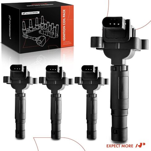 A-Premium Ignition Coil Pack Set of 4 Compatible with Mercedes Benz CL203/W203 Series C230 Kompressor 2003 2004 2005 L4 1.8L in Saudi Arabia
