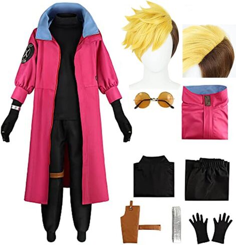 Vash the Stampede Costume Cloak Trench Trigun Vash Cosplay Outfit Uniform Halloween Men in Saudi Arabia