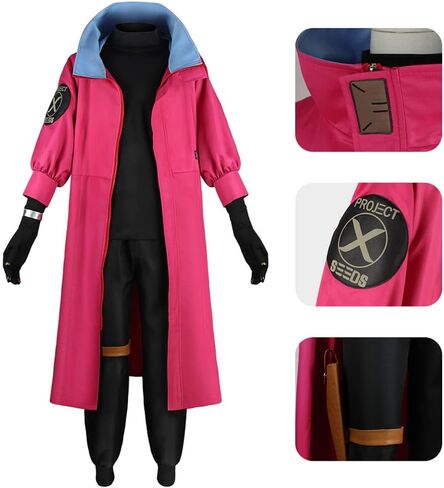 Vash the Stampede Costume Cloak Trench Trigun Vash Cosplay Outfit Uniform Halloween Men in Saudi Arabia