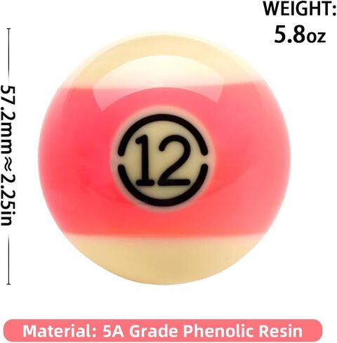 ZOKUE Billiards Balls Pool Balls Single Ball 2-1/4" Training Cue Ball Professional Pool Set Table Accessories in Saudi Arabia