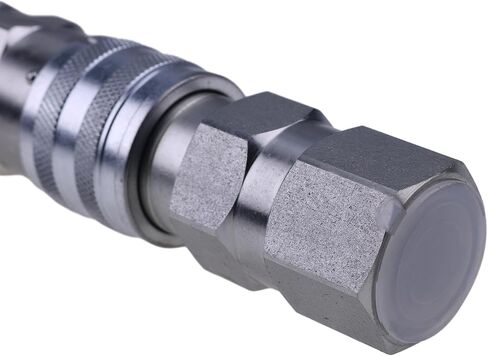 FridayParts Hydraulic Female Flat Face Coupler KV14216 Compatible for John Deere 110 240 250 260 270 315 317 320 325 328 332 410G 310G 320D 318D 310SG (Female Flat Face Coupler) in Saudi Arabia