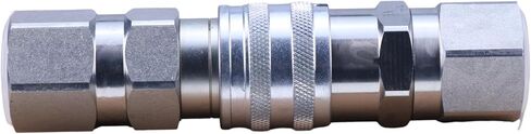 FridayParts Hydraulic Female Flat Face Coupler KV14216 Compatible for John Deere 110 240 250 260 270 315 317 320 325 328 332 410G 310G 320D 318D 310SG (Female Flat Face Coupler) in Saudi Arabia