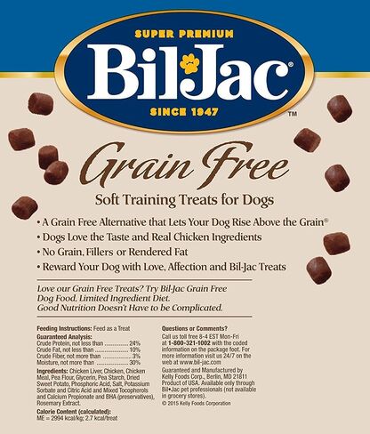 Bil-Jac Grain Free Soft Chicken Training Dog Treat (4 Pack) 10 oz Each in Saudi Arabia