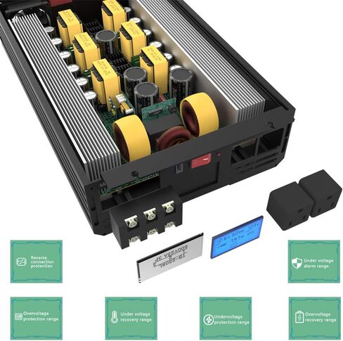 5000W/10000W(Peak) Pure Sine Wave Car Power Inverter 12V DC to 110V AC LCD Display, USB Port, Two Remote Control in Saudi Arabia