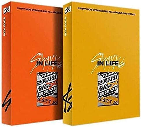 STRAY KIDS - In Life [إصدار قياسي/عشوائي]+1 ملصق مطوي للمجموعة+1 بطاقة صورة إضافية+1 قناع أيدول+1 مرآة يد للجيب in Kuwait