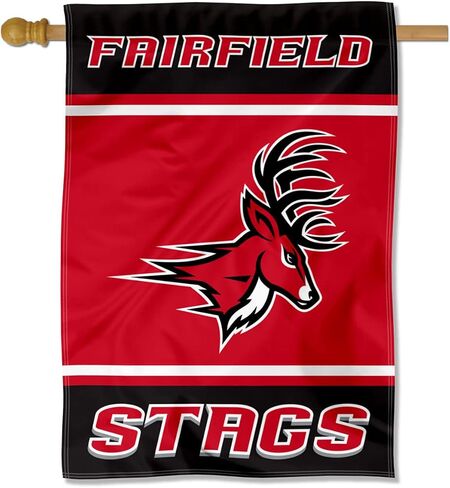 College Flags & Banners Co. Fairfield Stags Two Sided and Double Sided House Flag in Saudi Arabia