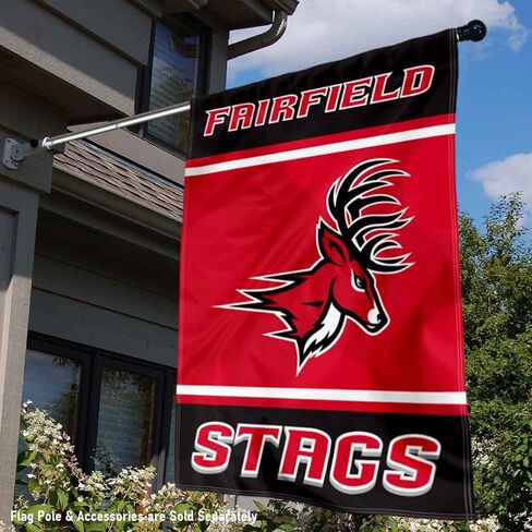College Flags & Banners Co. Fairfield Stags Two Sided and Double Sided House Flag in Saudi Arabia