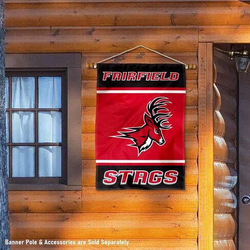 College Flags & Banners Co. Fairfield Stags Two Sided and Double Sided House Flag in Saudi Arabia