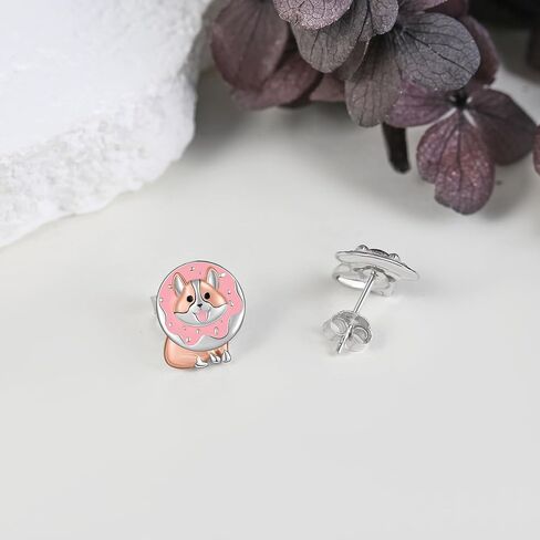 Owl Otter Elephant Stud Earrings Sterling Silver Stud Earrings Jewelry Gifts for Women Girls in Saudi Arabia
