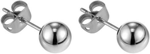 Medical Graded Titanium Ball Post Stud Earnings - Hypoallergenic For Sensitive Ears in Saudi Arabia