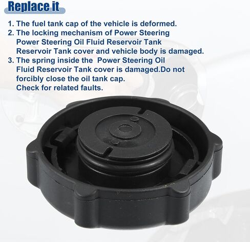 ACROPIX Power Steering Oil Fluid Reservoir Tank Cap Replacement Fit for Ford Mondeo 1996-2000 for Ford Tourneo Connect 2002-2013 - Pack of 1 Black in Saudi Arabia