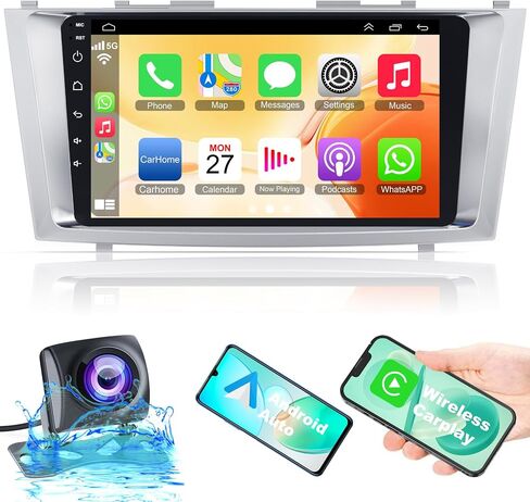 Car Stereo for Toyota Camry 2006-2011, 9" Touch Screen Radio with Wireless CarPlay, Android Auto, GPS, WiFi, Backup Camera in Saudi Arabia