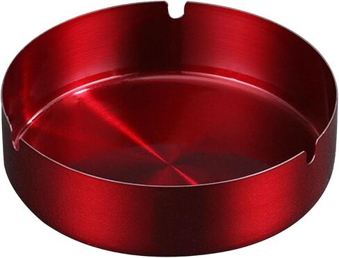 Ashtray Stainless Steel Cigarette Ashtray,Outdoor Indoor Ashtray, Home Office Decoration Desktop Smoking Ash Tray (Black) in Saudi Arabia