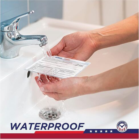 5-Pack Vaccine Card Protector Waterproof │ Vaccination Card Holder │ CDC Vaccine Card Holder │ Vaccination Card Protector │ 4x3 Card Protector in Saudi Arabia
