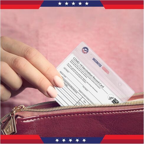5-Pack Vaccine Card Protector Waterproof │ Vaccination Card Holder │ CDC Vaccine Card Holder │ Vaccination Card Protector │ 4x3 Card Protector in Saudi Arabia