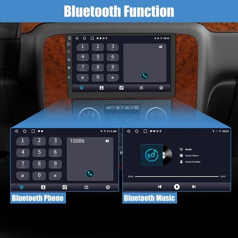 ستيريو راديو السيارة 2G+64G Android 12 لسيارة GMC Yukon شيفروليه تشيفي سيلفرادو تاهو سوبربان 2007-2012 مع Carplay اللاسلكي ووحدة رأس Android Auto 9 بوصة in Kuwait